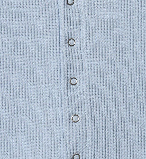 UNITED ARROWS green label relaxing「【WEB限定】＜at ease＞ワッフル ヘンリーネック 5分袖 プルオーバー カットソー」|Tシャツ・カットソー|