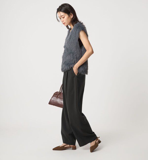 UNITED ARROWS green label relaxing「フェザー ノースリーブ プルオーバー  -ウォッシャブル-」|ベスト・ジレ|