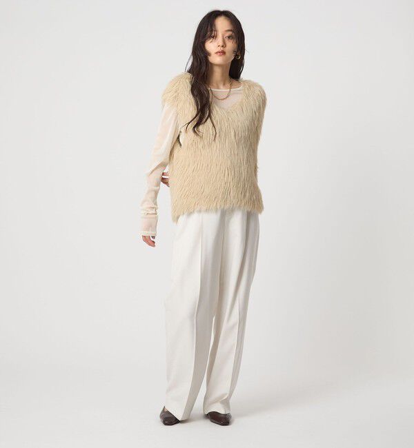 UNITED ARROWS green label relaxing「フェザー ノースリーブ プルオーバー  -ウォッシャブル-」|ベスト・ジレ|