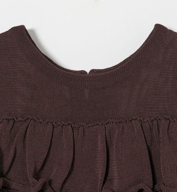 EMMEL REFINES「＜EMMEL REFINES＞EM HW ティアード フリル 2WAY ニット」|ニット・セーター|