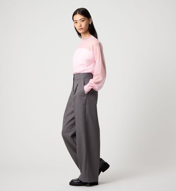 EMMEL REFINES「＜EMMEL REFINES＞EM シアー ライン ニット プルオーバー」|ニット・セーター|