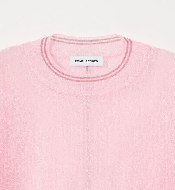EMMEL REFINES「＜EMMEL REFINES＞EM シアー ライン ニット プルオーバー」|ニット・セーター|