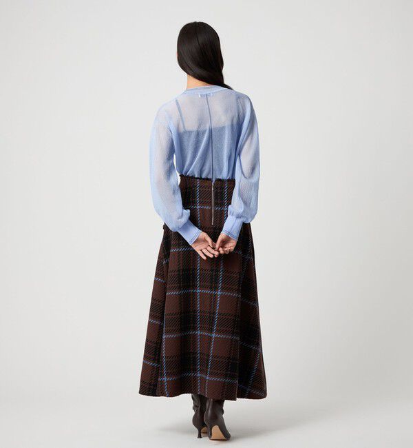 EMMEL REFINES「＜EMMEL REFINES＞EM シアー ライン ニット プルオーバー」|ニット・セーター|