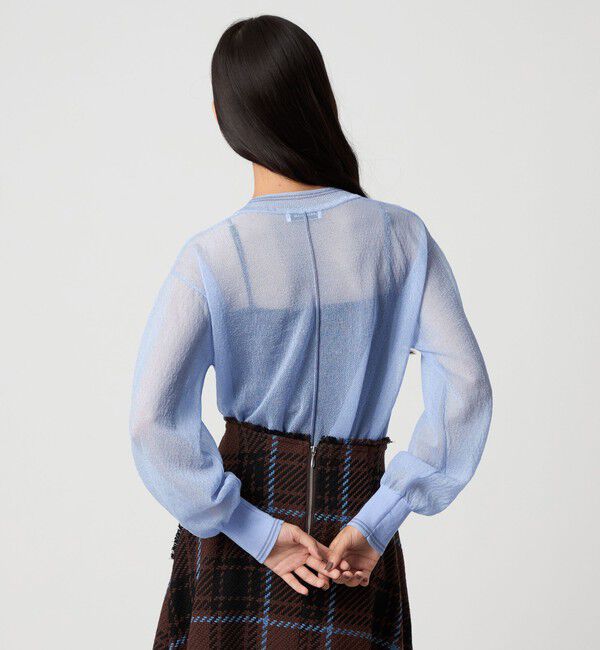 EMMEL REFINES「＜EMMEL REFINES＞EM シアー ライン ニット プルオーバー」|ニット・セーター|