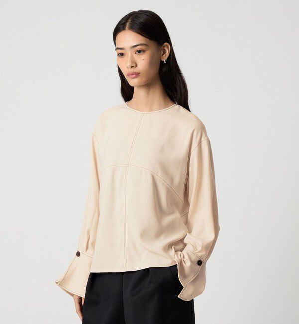 EMMEL REFINES「＜EMMEL REFINES＞EM ステッチ 2WAY ブラウス」|シャツ・ブラウス|