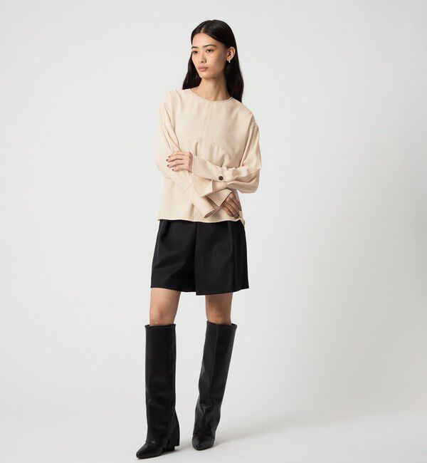 EMMEL REFINES「＜EMMEL REFINES＞EM ステッチ 2WAY ブラウス」|シャツ・ブラウス|