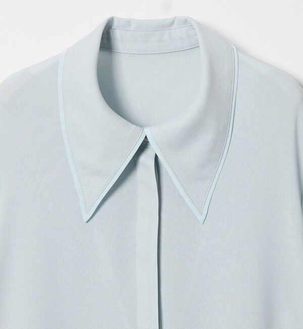 EMMEL REFINES「＜EMMEL REFINES＞EM パイピングエリ トロミシャツ」|シャツ・ブラウス|