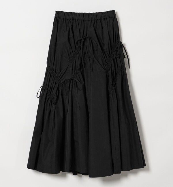 EMMEL REFINES「＜EMMEL REFINES＞EM ランダムギャザー リボン スカート」|スカート|