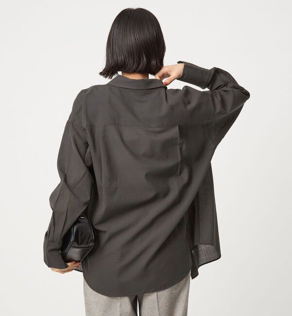 UNITED ARROWS green label relaxing「［size SHORTあり］ウール混ボイル シャツ -ウォッシャブル-」|シャツ・ブラウス|