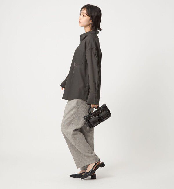 UNITED ARROWS green label relaxing「［size SHORTあり］ウール混ボイル シャツ -ウォッシャブル-」|シャツ・ブラウス|