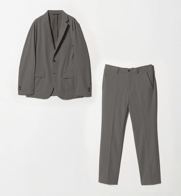 UNITED ARROWS green label relaxing「【WEB限定】JUST fit ナイロン PU ナロー セットアップ -2Wayストレッチ-」|テーラードジャケット|