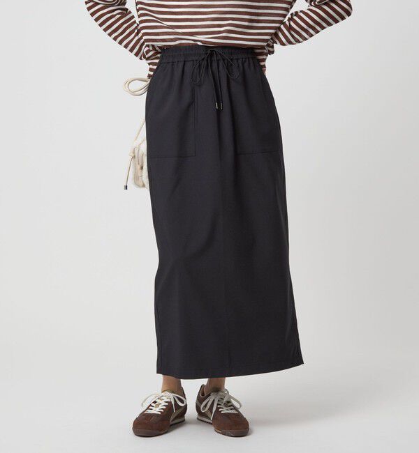 UNITED ARROWS green label relaxing「［size SHORT/TALLあり］オルマイ ツイル タイト スカート」|タイト|BLACK