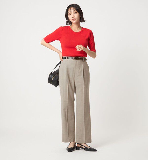 UNITED ARROWS green label relaxing「［size SHORT/TALLあり］カチリラ ストレート パンツ -ウォッシャブル・ストレッチ-」|スラックス|