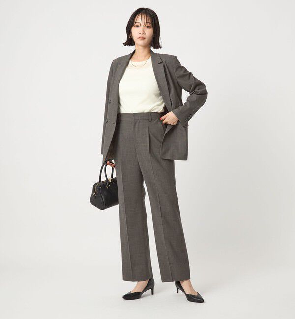 UNITED ARROWS green label relaxing「［size SHORT/TALLあり］カチリラ ストレート パンツ -ウォッシャブル・ストレッチ-」|スラックス|