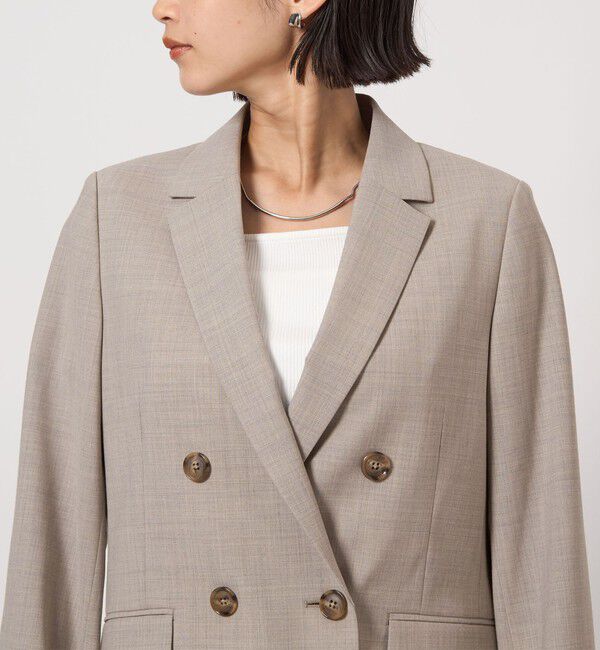 UNITED ARROWS green label relaxing「カチリラ ダブル ジャケット -ウォッシャブル・ストレッチ-」|テーラードジャケット|