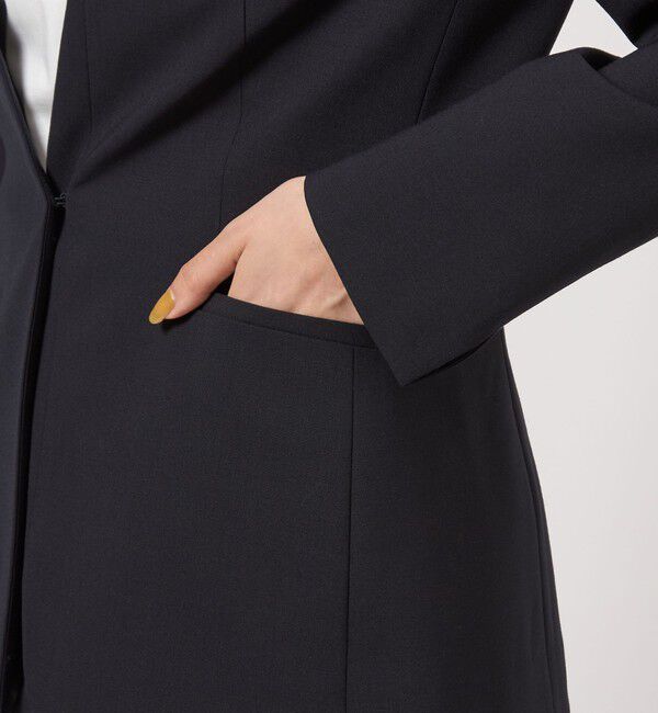 UNITED ARROWS green label relaxing「カチリラ ノーラペル ジャケット  -ウォッシャブル・ストレッチ-」|ノーカラージャケット|