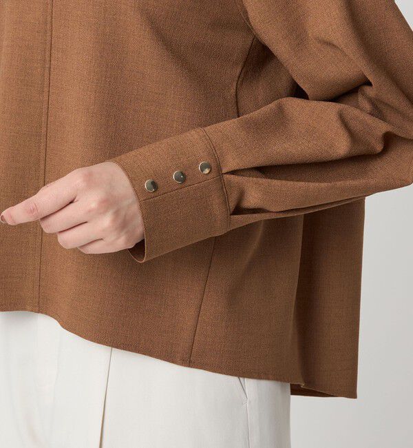 UNITED ARROWS green label relaxing「ソフトジョーゼット プルオーバー -マシンウォッシャブル・ストレッチ-」|シャツ・ブラウス|