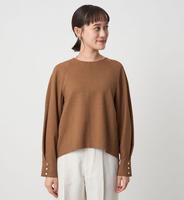 UNITED ARROWS green label relaxing「ソフトジョーゼット プルオーバー -マシンウォッシャブル・ストレッチ-」|シャツ・ブラウス|