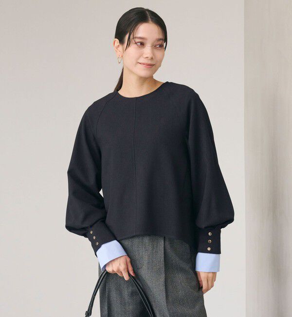 UNITED ARROWS green label relaxing「ソフトジョーゼット プルオーバー -マシンウォッシャブル・ストレッチ-」|シャツ・ブラウス|