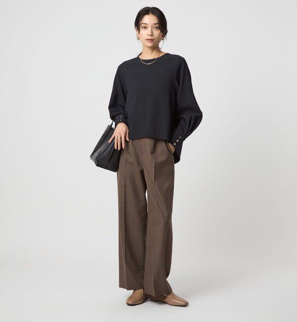 UNITED ARROWS green label relaxing「ソフトジョーゼット プルオーバー -マシンウォッシャブル・ストレッチ-」|シャツ・ブラウス|