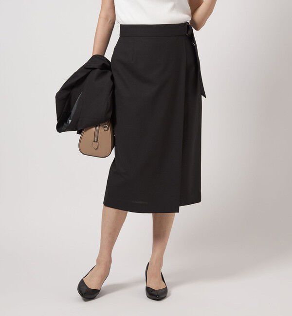 UNITED ARROWS green label relaxing「カチリラ タイト スカート -ウォッシャブル・ストレッチ-」|タイト|BLACK