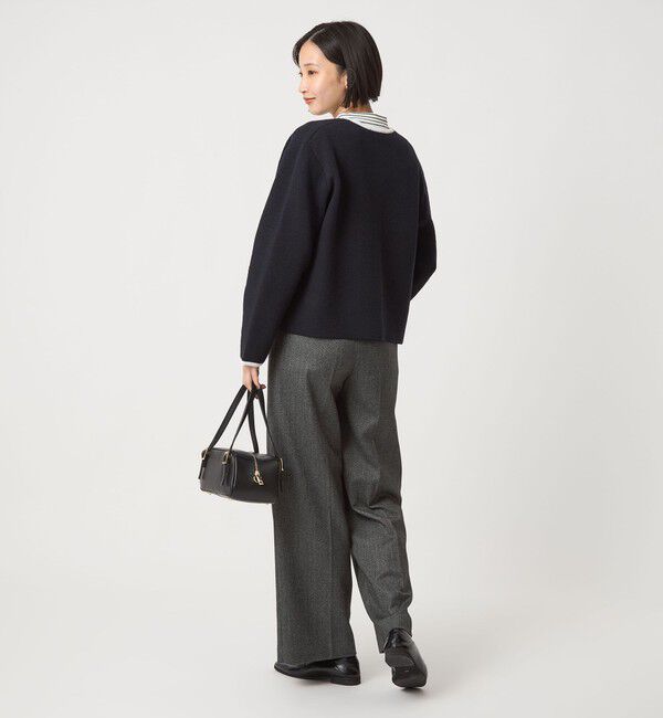 UNITED ARROWS green label relaxing「［size SHORT/TALLあり］ホームスパン ストレート パンツ ストレッチ」|スラックス|