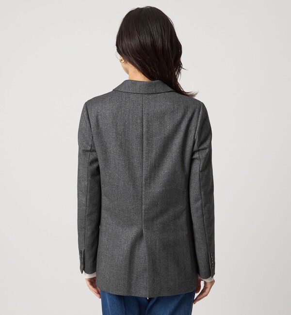 UNITED ARROWS green label relaxing「ホームスパン ダブル ジャケット ストレッチ」|テーラードジャケット|