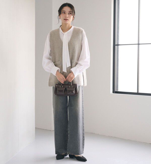 UNITED ARROWS green label relaxing「ブロード ボウタイ ブラウス」|シャツ・ブラウス|