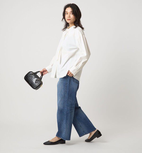 UNITED ARROWS green label relaxing「ブロード ボウタイ ブラウス」|シャツ・ブラウス|