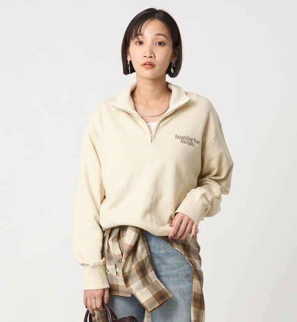 UNITED ARROWS green label relaxing「ミュージアム ロゴ ハーフジップ プルオーバー」|スウェット・ジャージ|