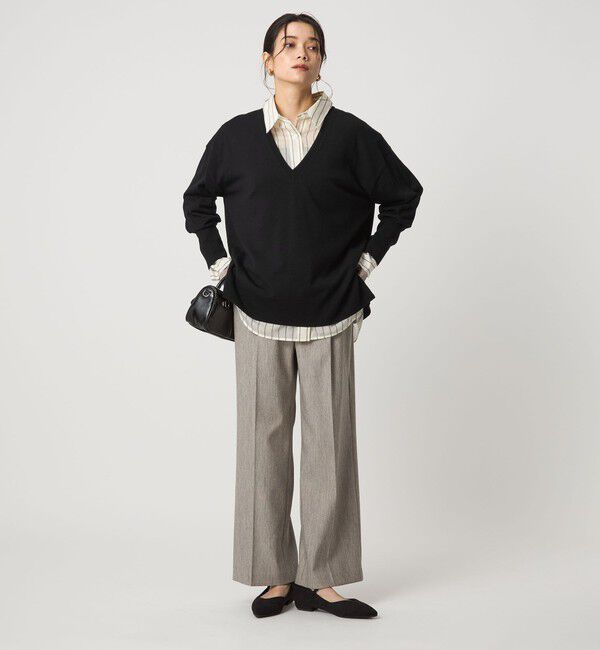 UNITED ARROWS green label relaxing「エブリニット Vネック ウォッシャブル」|ニット・セーター|