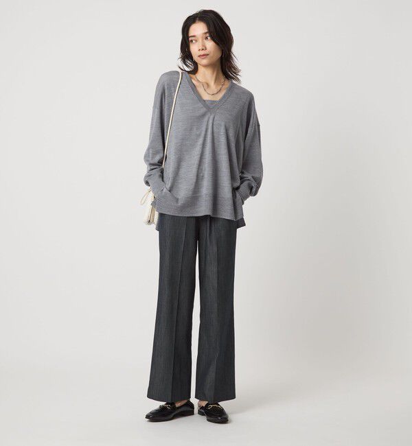 UNITED ARROWS green label relaxing「エブリニット Vネック ウォッシャブル」|ニット・セーター|