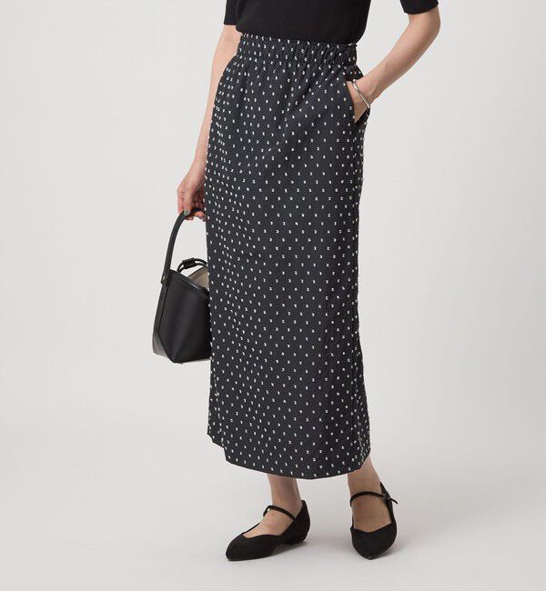 UNITED ARROWS green label relaxing「ドットジャカード タイト スカート」|タイト|