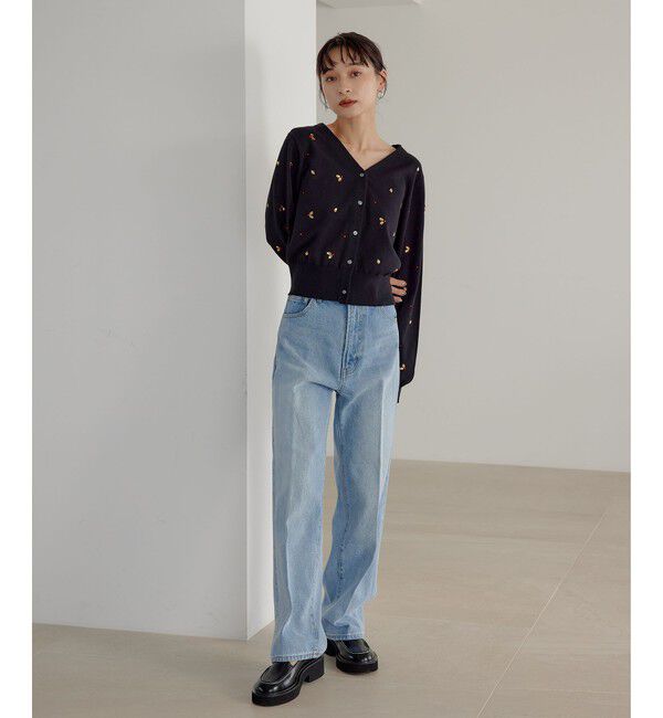 EMMEL REFINES「＜EMMEL REFINES＞EM ビジュー 2WAY カーディガン」|カーディガン|