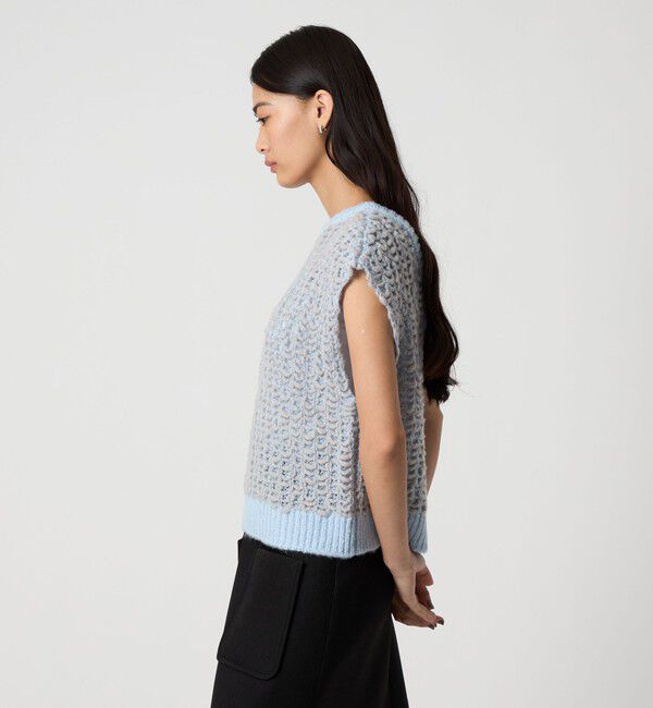 EMMEL REFINES「＜EMMEL REFINES＞EM ポコフワ 2WAY ニットベスト」|ニット・セーター|