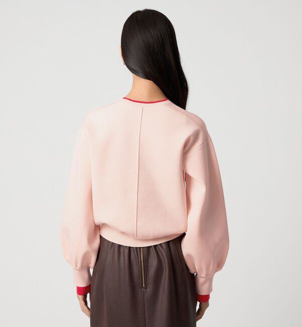 EMMEL REFINES「＜EMMEL REFINES＞EM スウェットライク クルーネック ニットプルオーバー」|ニット・セーター|