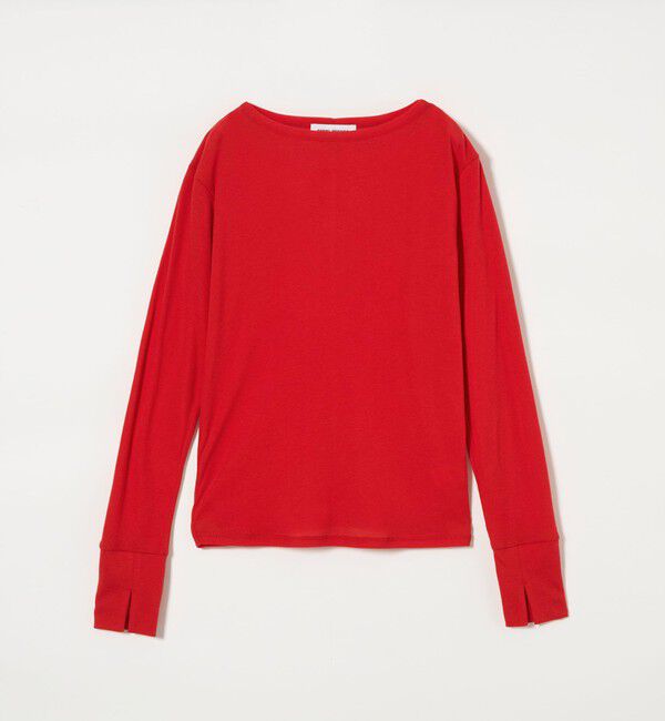 EMMEL REFINES「＜EMMEL REFINES＞EM テレコ ボートネック ロングスリーブ カットソー」|Tシャツ・カットソー|