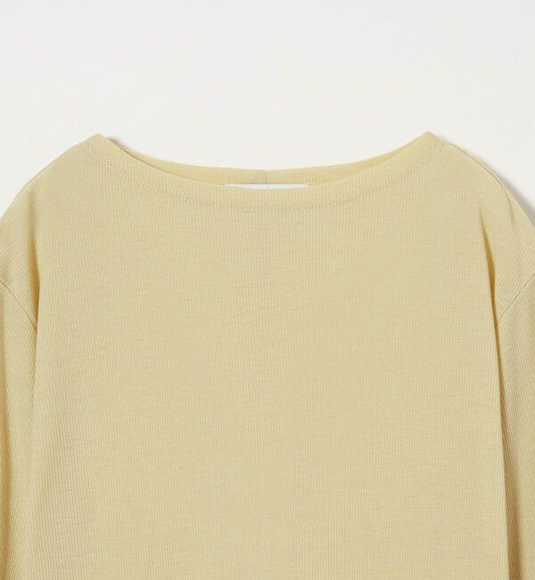 EMMEL REFINES「＜EMMEL REFINES＞EM テレコ ボートネック ロングスリーブ カットソー」|Tシャツ・カットソー|