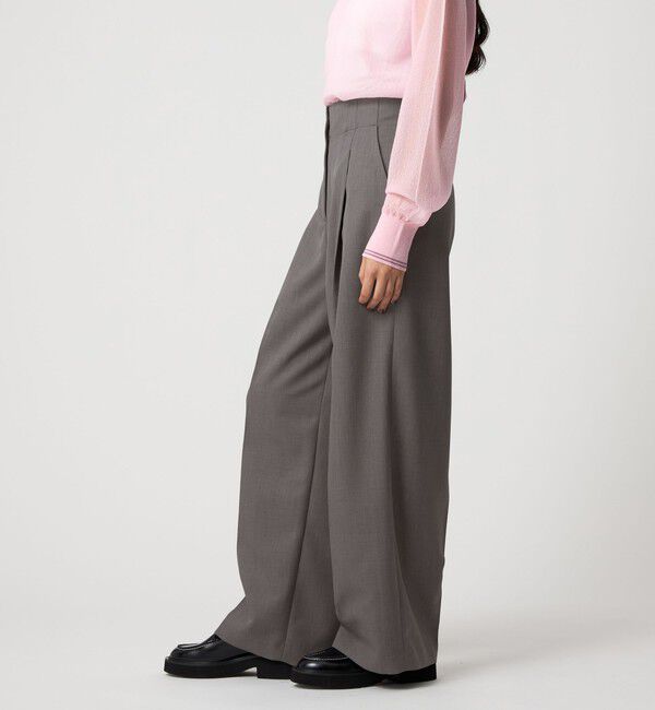 EMMEL REFINES「＜EMMEL REFINES＞EM センタープレス ウエストタチキリ パンツ」|チノ|