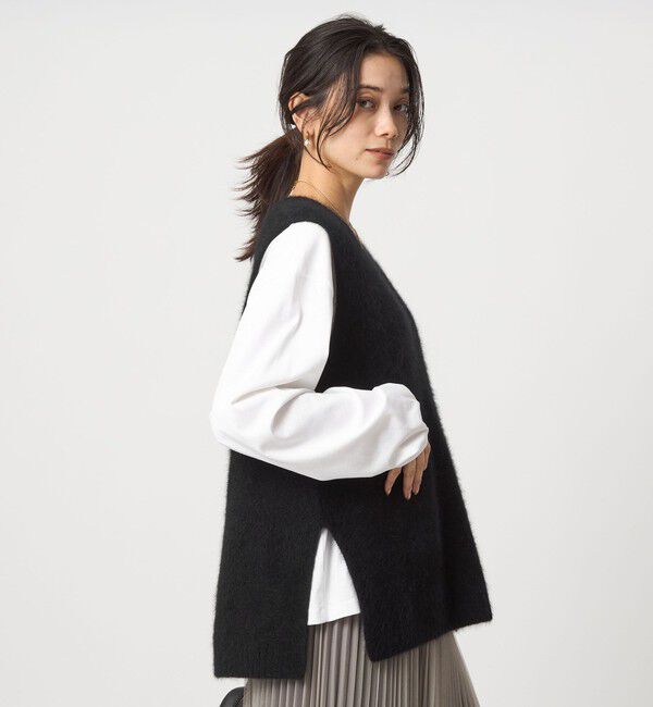 UNITED ARROWS green label relaxing「ヘアリー ニット ベスト」|ベスト・ジレ|
