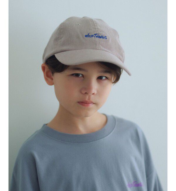 UNITED ARROWS green label relaxing「【別注】＜WILD THINGS＞コーデュロイ キャップ / キッズ  」|キャップ・キャスケット|MD.GRAY