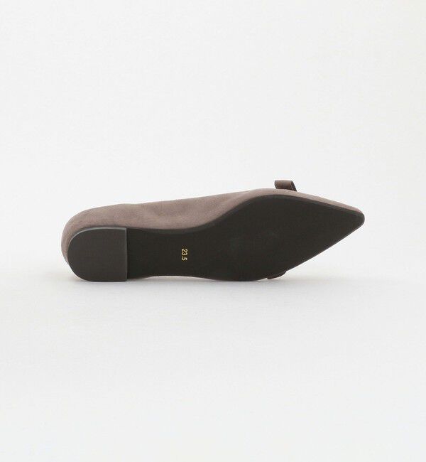 UNITED ARROWS green label relaxing「ポインテッド タックリボン フラットシューズ 撥水 」|パンプス|