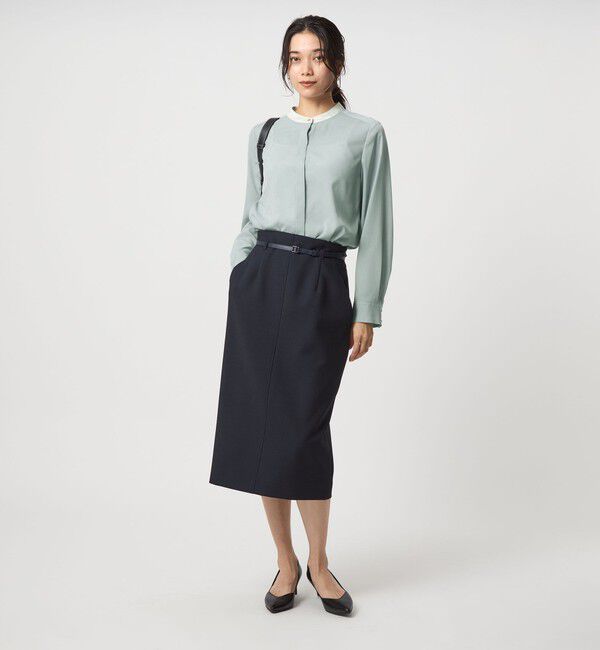 UNITED ARROWS green label relaxing「バイカラー ブラウス」|シャツ・ブラウス|