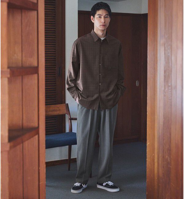 UNITED ARROWS green label relaxing「ウォッシャブル チェック ジャストルーズ シャツ」|シャツ・ブラウス|