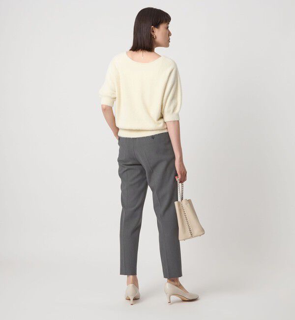 UNITED ARROWS green label relaxing「［size SHORT/TALLあり］ダブルクロス テーパード パンツ ウォッシャブル ストレッチ」|スラックス|