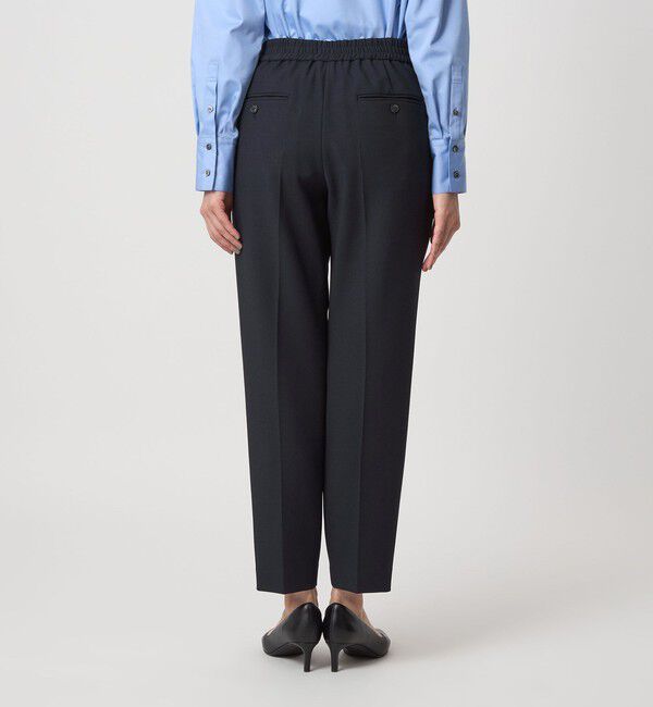 UNITED ARROWS green label relaxing「［size SHORT/TALLあり］ダブルクロス テーパード パンツ ウォッシャブル ストレッチ」|スラックス|