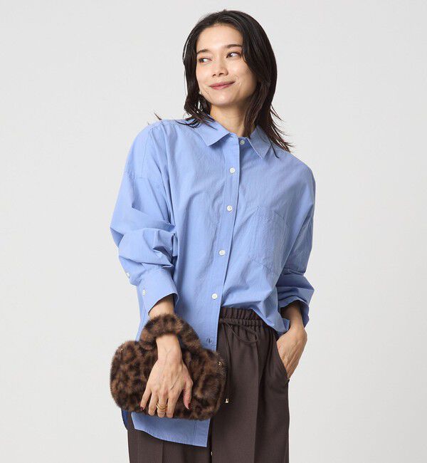 UNITED ARROWS green label relaxing「タイプライター オーバー シャツ」|シャツ・ブラウス|LT.BLUE