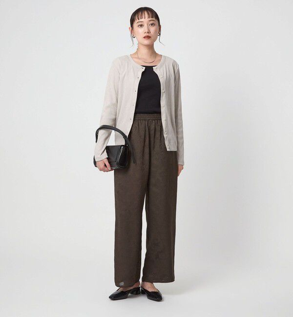 UNITED ARROWS green label relaxing「メランジ ブークレ 2WAY カーディガン」|カーディガン|