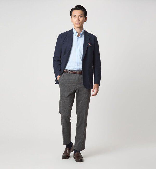 UNITED ARROWS green label relaxing「エブリット ナイロンレーヨンポリウレタン ジャージー カルゼ スタンダード スラックス」|スラックス|