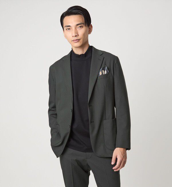 UNITED ARROWS green label relaxing「A+ TW カラーギャバ 2B スタンダード 2P ジャケット -ウォッシャブル・ストレッチ-」|テーラードジャケット|